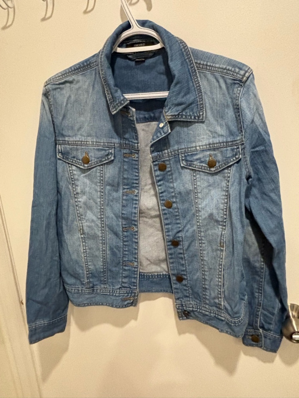 Forever 21 Light Blue Denim Jean Jacket